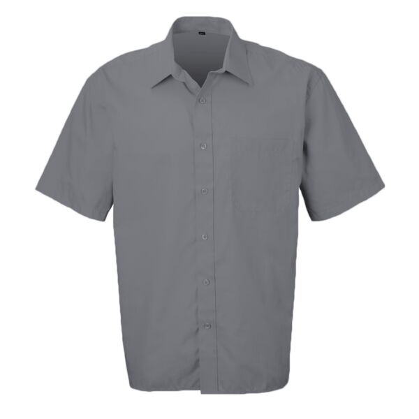 Short sleeve polycotton easycare poplin shirt Thumbnail