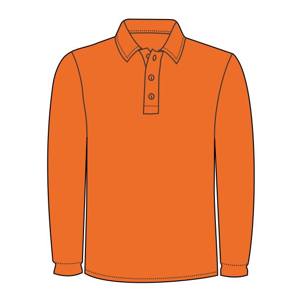 Hi-vis long sleeve polo (HVJ310) Thumbnail
