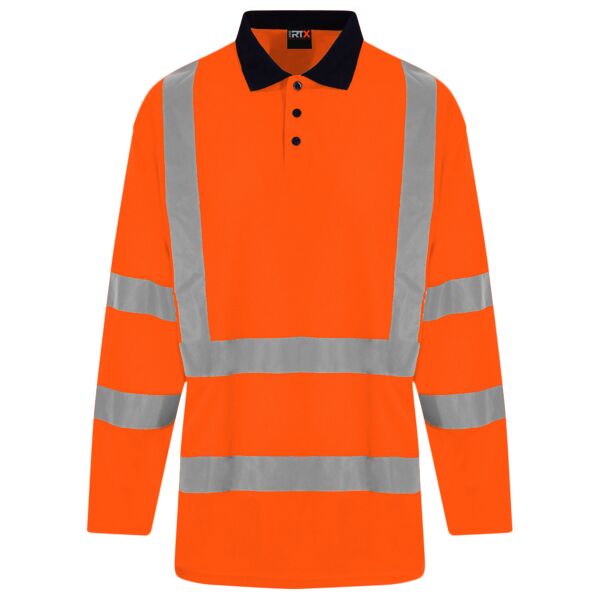 High visibility long sleeve polo Thumbnail