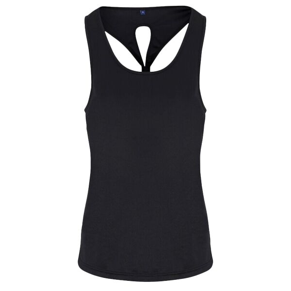 Women's TriDri® yoga knot vest Thumbnail