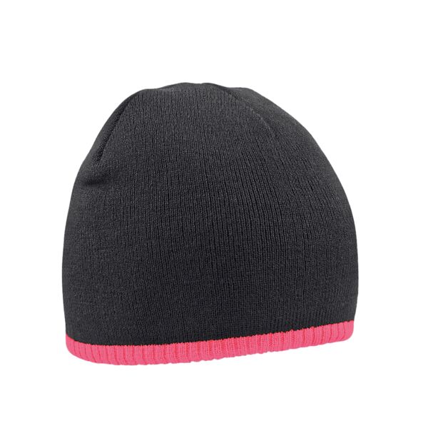 TWO-tone pull-on beanie. Thumbnail