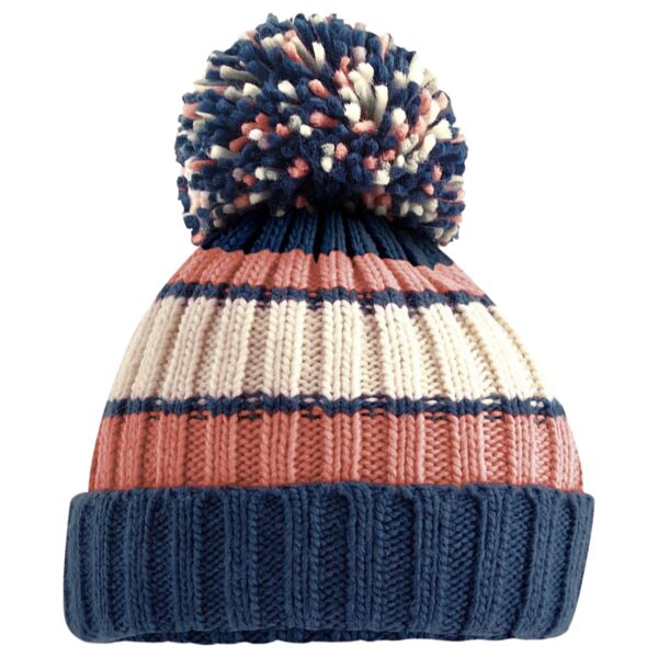HYGGE striped beanie. Thumbnail