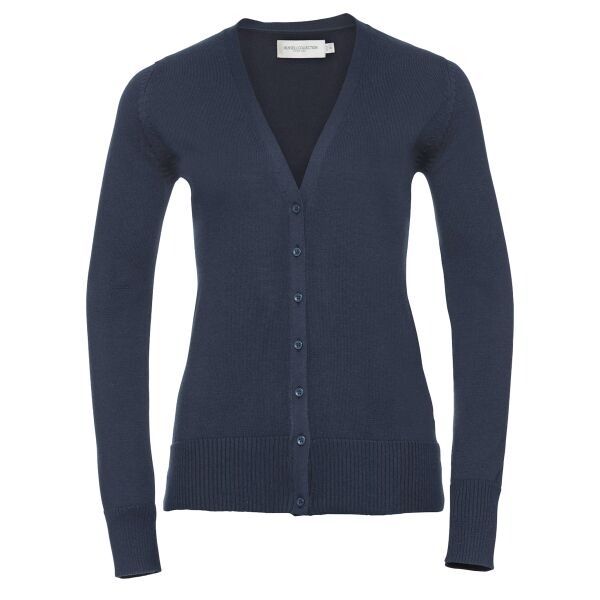 LADIES v-neck knitted cardigan. Thumbnail