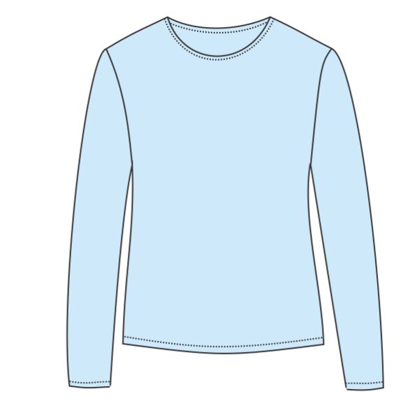 Women's PLEAT front long sleeve blouse. Thumbnail