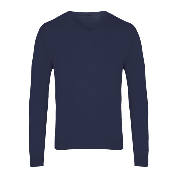 V-neck knitted sweater. Thumbnail