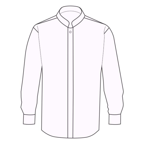 Mandarin collar fitted shirt long sleeved Thumbnail