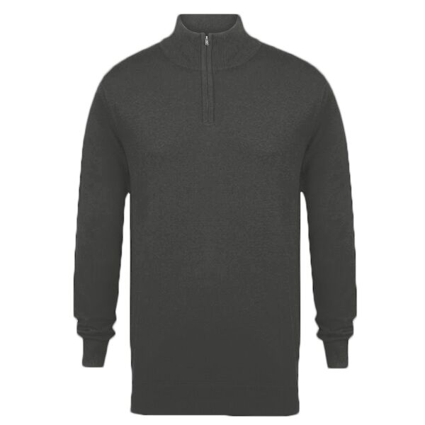 HENBURY Zip Neck Sweater. Thumbnail