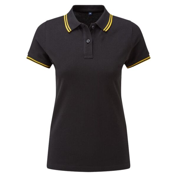 WOMENS classic fit tipped polo Thumbnail