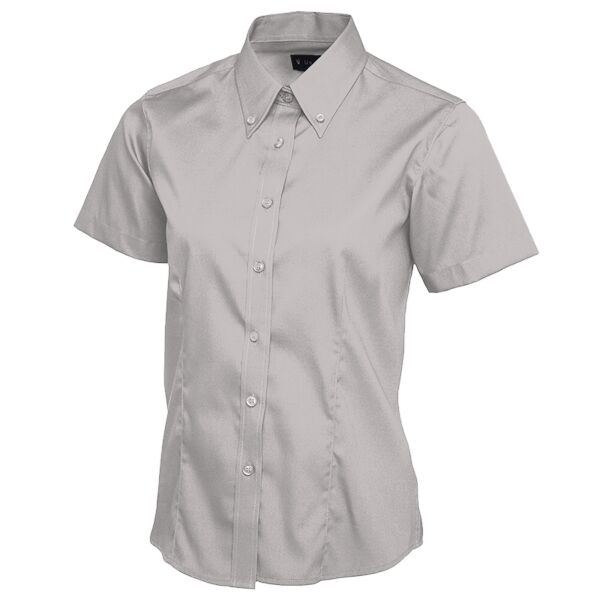 LADIES Pinpoint Oxford Half Sleeve Shirt Thumbnail